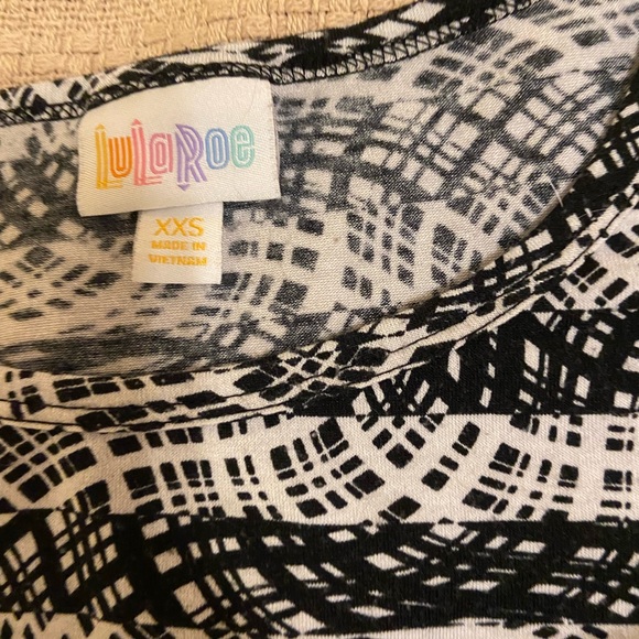 Black and off white Lularoe Irma - Picture 2 of 3